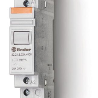 Контактор модульный 1NO 20А AgSnO2 230В AC 17.5мм IP20 FINDER 222182304000