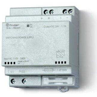 Источник питания импульсный вход 110...240В AC / выход 24В DC 36Вт модульный 70мм предохранитель входой цепи IP20 FIN...