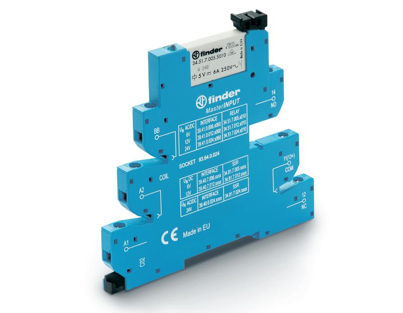 Модуль интерфейсный (сборка 34.51.7.024.5010 + 93.64.7.024) электромеханич. реле MasterINPUT 1CO 6А AgNi + Au 24В AC/...