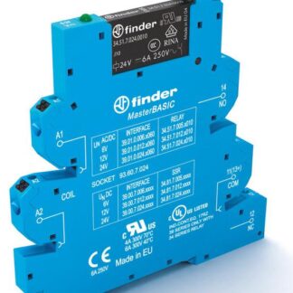 Модуль интерфейсный (сборка 34.51.7.060.0010 + 93.60.8.230) электромеханич. реле MasterBASIC 1CO 6А 230-240В AC IP20 ...
