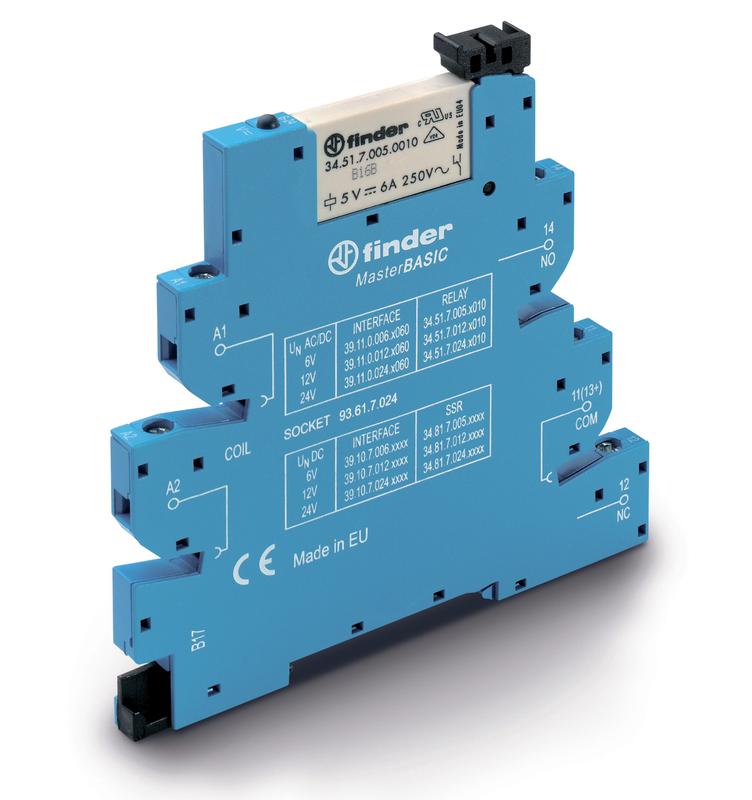 Модуль интерфейсный (сборка 34.51.7.060.0010 + 93.61.8.230) электромеханич. реле MasterBASIC 1CO 6А AgNi 230-24В AC I...