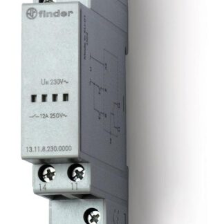 Реле модульное электронное вызывное со сбросом 1CO 12А 230В AC 17.5мм IP20 FINDER 131182300000