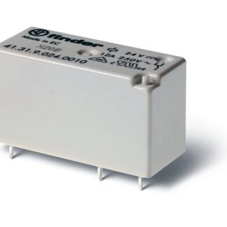 Реле низкопрофильное миниатюрное электромеханич. монтаж на печатную плату выводы с шагом 3.5мм 1CO 12А AgNi 6В DC RTI...