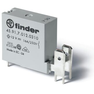 Реле низкопрофильное миниатюрное электромеханич. монтаж на печатную плату выводы с шагом 5мм + Faston 250(6.3х0.8мм) ...