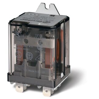 Реле силовое электромеханич. монтаж в наконечники Faston 250 (6.3х0.8мм) 2CO 16А AgCdO 230В AC RTI монтаж. фланец опц...