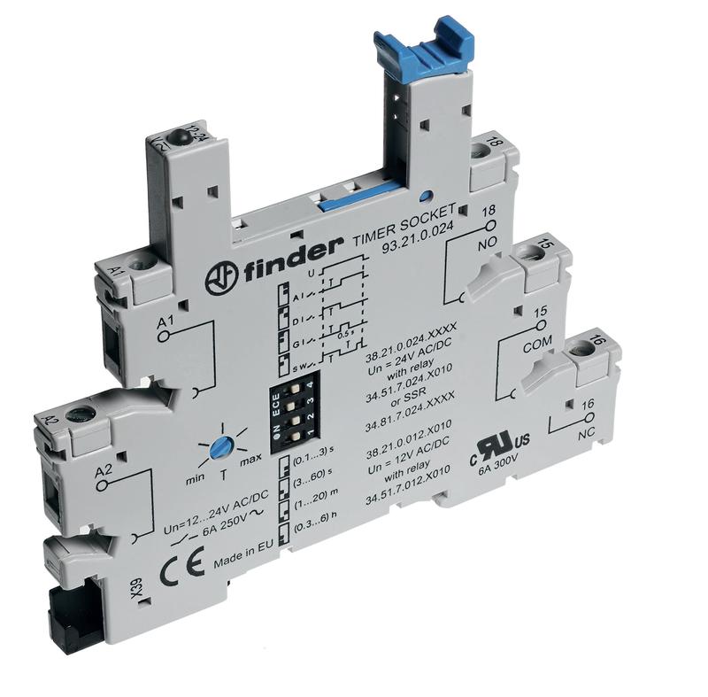 Розетка с винт. клеммами (с зажимной клетью) для реле 34 серии встроенный таймер мультифункциональн. (AI DI GI SW) ре...