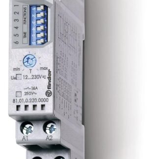 Таймер модульный мультифункциональный (AI DI SW SP BE DE EEb) функции SET RESET 12…240В AC/DC 1CO 16А 17.5мм регулиро...