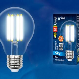 Лампа светодиодная LED-A70-23W/4000K/E27 /CL PLS02WH Sky 23Вт прозрачная 4000К нейтр. бел. (упак. картон) Uniel UL-00...