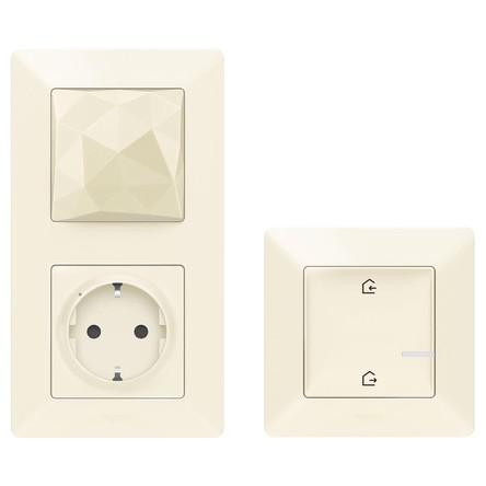 Пакет умный стартовый Valena Life (шлюз WiFi+розетка умн. 2К+З 16А 230В+главн. беспроводн. выкл. "Я дома/Я вне дома")...