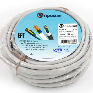 Кабель NUM-J 3х2.5 (бухта 10м) (шт) ПромЭл 13321410