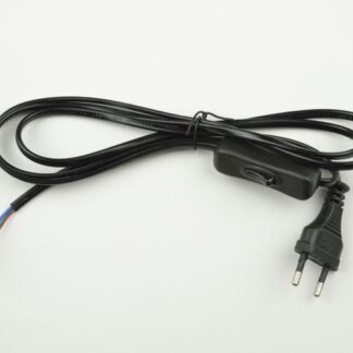 Шнур сетевой UCX-C11/02A-170 BLACK с вилкой и выкл. 2А 500Вт 1.7м черн. Uniel UL-00004432