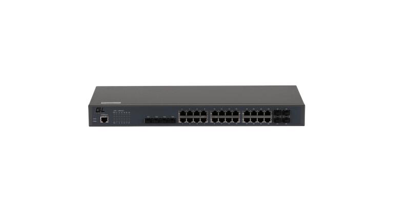 Коммутатор управляемый L2 24 BASE-T 1000Mb/s портов 4 Combo TX/SFP 10/100/1000Mb/s 4 10G SFP+1 Console 1U 19дюйм 220В...