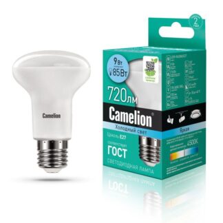 Лампа светодиодная LED9-R63/845/E27 9Вт 220В Camelion 13475
