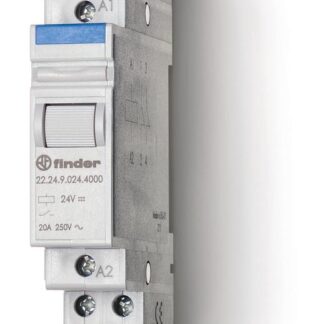 Контактор модульный 2NC 20А AgSnO2 240В AC 17.5мм IP20 опции: нет FINDER 222482404000