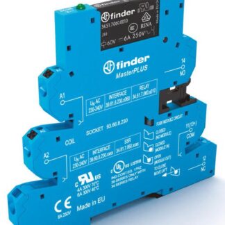 Модуль интерфейсный (сборка 34.51.7.060.0010 + 93.66.7.220) электромеханические реле серия MasterPLUS 1CO 6А 220В DC ...