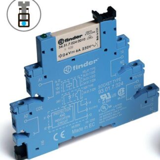 Модуль интерфейсный (сборка 34.51.7.060.5010 + 93.01.3.125) электромеханич. реле 1CO 6А AgNi+Au 125В AC/DC подавление...
