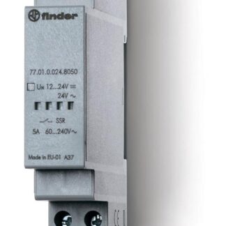 Реле модульное твердотельное выход 7А 125В DC 6...24В DC 17.5мм IP20 FINDER 770190249125