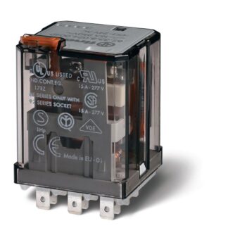 Реле силовое электромеханич. монтаж в розетку или наконечники Faston 187 (4.8х0.5мм) 3CO 16А AgCdO 240В AC RTI опции:...