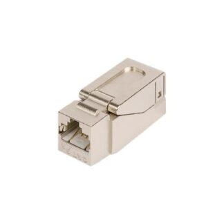 Модуль-вставка Keystone кат.5E (класс D) полный экран 100МГц RJ45 (8P8C) самозажимной T568A/B металлик NIKOMAX NMC-KJ...