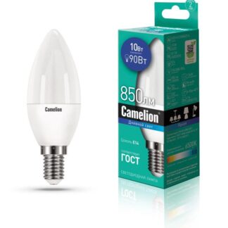 Лампа светодиодная LED10-C35/865/E14 10Вт 220В Camelion 13563