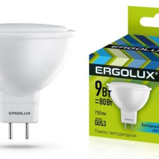 Лампа светодиодная LED-JCDR-9W-GU5.3-4K 9Вт JCDR рефлектор 4500К бел. GU5.3 180-240В Ergolux 13625