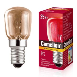 Лампа накаливания MIC 25/P/CL/E14 Т26 Camelion 13649