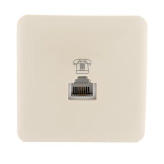 Розетка телефонная Viola RJ11 евро стандарт крем. LEZARD 751-0300-137