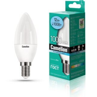 Лампа светодиодная LED12-C35/845/E14 12Вт 220В Camelion 13689