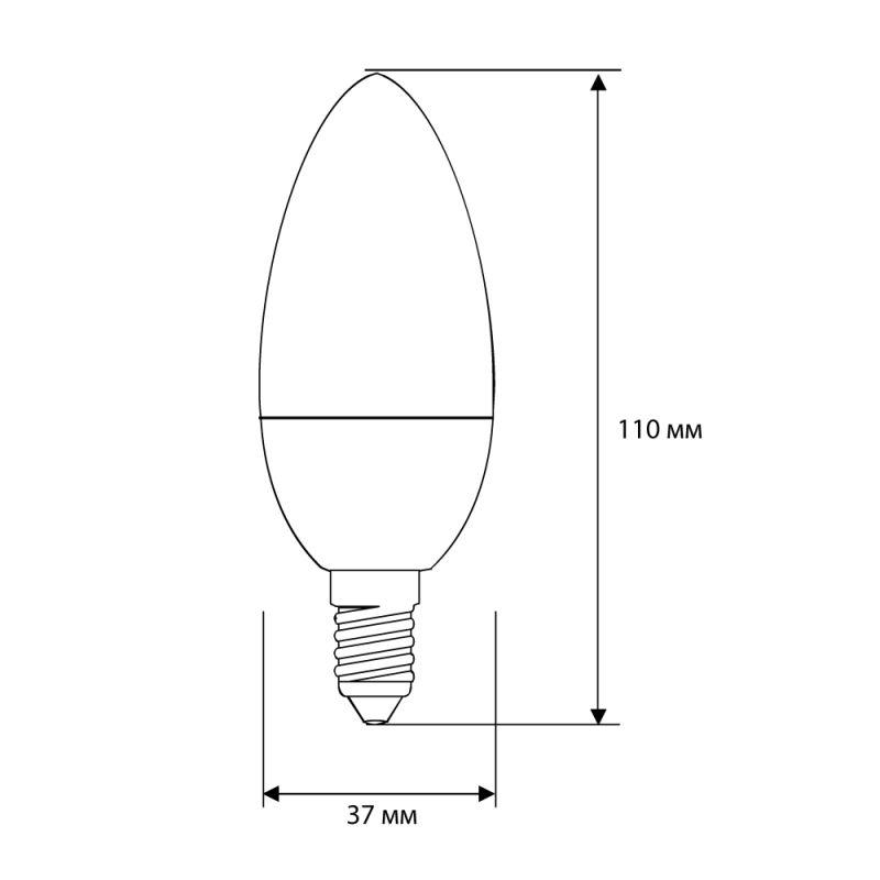 Лампа светодиодная LED12-C35/865/E14 12Вт 220В Camelion 13691