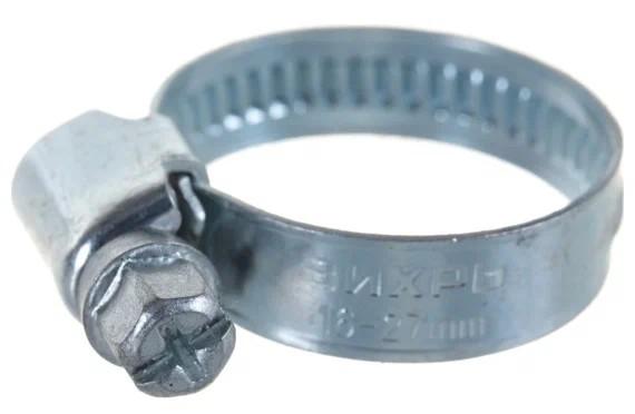 Хомут металлический червячный 16-27 9мм (уп.50шт) Вихрь 73/9/1/22