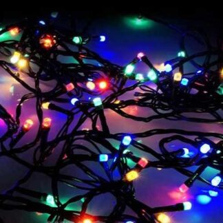 Гирлянда "Нить" DC-LD120-M-E 120 LED мульти уличная колпачек "кристалл" SHLights 4690601042910