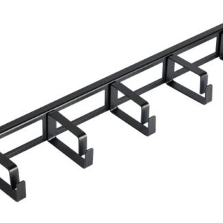Органайзер кабельный 19дюйм 1U глубина колец 60мм метал. с отверстиями в опорной планке черн. (уп.2шт) NIKOMAX NMC-OK...