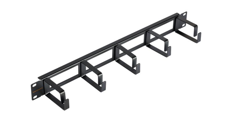 Органайзер кабельный 19дюйм 1U глубина колец 60мм метал. с отверстиями в опорной планке черн. (уп.2шт) NIKOMAX NMC-OK...