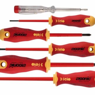 Набор диэлектрических отверток Ergonic с тестером напряжения (уп.6шт) Felo 41396398