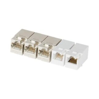 Соединитель типа Keystone для системы мониторинга кат.6 (Класс E) 250МГц RJ45-RJ45 (8P8C) неэкранированный белый - га...