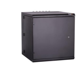 Шкаф настенный двухсекционный 19дюйм 6U метал. дверь промышл. IP55 Ш600хВ370хГ600мм черн. TLK TWM-066060-M-BK