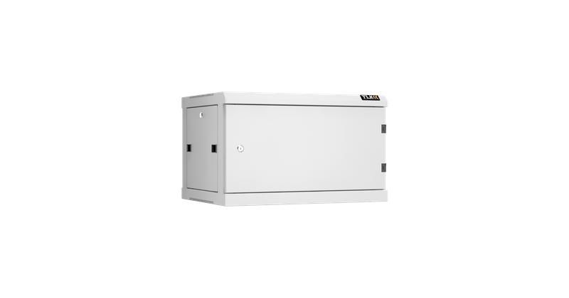 Шкаф настенный разборный 19дюйм 6U метал. дверь Ш600хВ370хГ450мм 2 пары монтажных направляющих сер. TLK TWC-066045-R-...