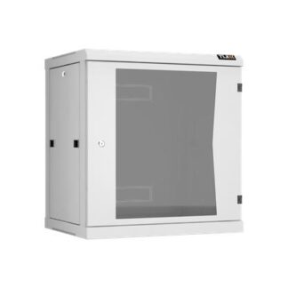 Шкаф настенный разборный 19дюйм 12U стекл. дверь Ш600хВ636хГ450мм 2 пары монтажных направляющих сер. TLK TWC-126045-R...