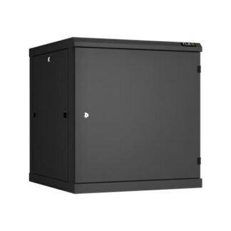 Шкаф настенный разборный 19дюйм 12U метал. дверь Ш600хВ636хГ600мм 2 пары монтажных направляющих черн. TLK TWC-126060-...