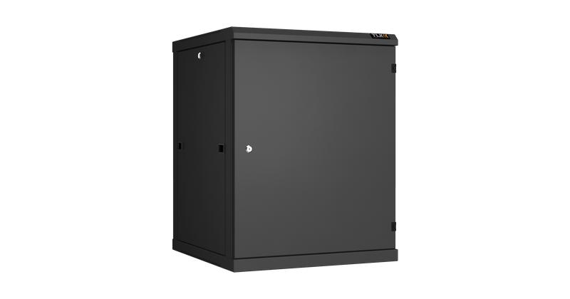 Шкаф настенный разборный 19дюйм 15U метал. дверь Ш600хВ770хГ600мм 2 пары монтажных направляющих черн. TLK TWC-156060-...