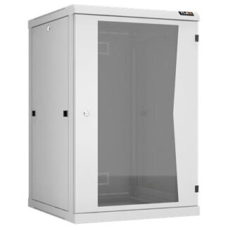 Шкаф настенный разборный 19дюйм 18U стекл. дверь Ш600хВ904хГ600мм 2 пары монтажных направляющих сер. TLK TWC-186060-R...