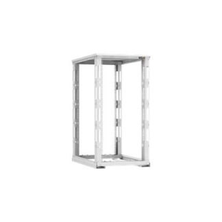 Стойка монтажная двухрамная с разборной рамой 19дюйм 24U Ш600хВ1195хГ1000мм с крышей в разобран. виде сер. TLK TRD-24...