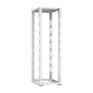 Стойка монтажная двухрамная с разборной рамой 19дюйм 42U Ш600хВ1995хГ800мм с крышей в разобран. виде сер. TLK TRD-426...