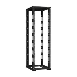 Стойка монтажная двухрамная с разборной рамой 19дюйм 42U Ш600хВ1995хГ800мм с крышей в разобран. виде черн. TLK TRD-42...