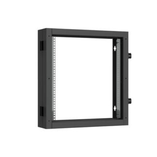 Секция пристенная поворотная 19дюйм 12U Ш600хВ636хГ156мм 1 пары L-образ. монтажных направляющих черн. RAL 9005. TLK T...