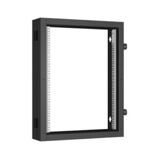 Секция пристенная поворотная 19дюйм 15U Ш600хВ770хГ156мм 1 пары L-образ. монтажных направляющих черн. RAL 9005. TLK T...