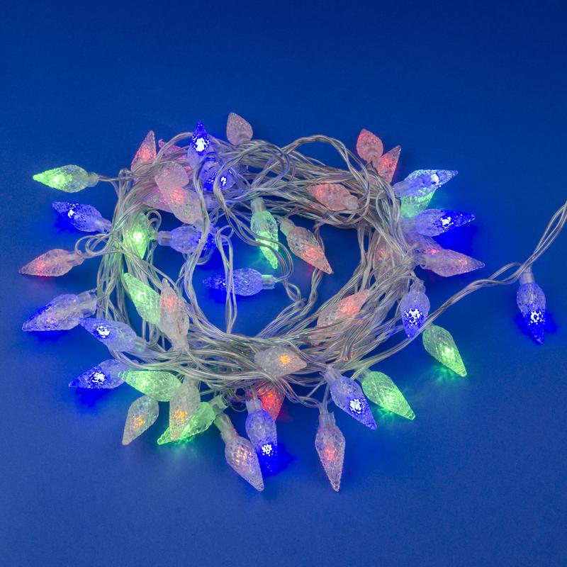Гирлянда LED "Шишки-1" ULD-S0500-050/DTA MULTI IP20 PINE CONES-1 5м 50 диодов разноцвет. свет провод прозр. Uniel UL-...
