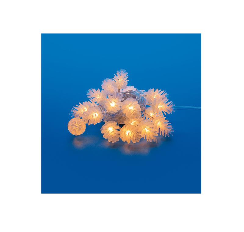 Гирлянда LED "Шишки" ULD-S0500-050/DTA WARM WHITE IP20 PINE CONES 5м 50 диодов тепл. бел. свет провод прозр...