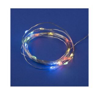 Гирлянда LED на батарейках ULD-S0200-020/DTB/3AA/RC RGB IP20 DEW 3AA (не в/к) "Роса" 2м 20 диодов RGB свет пульт ДУ (...