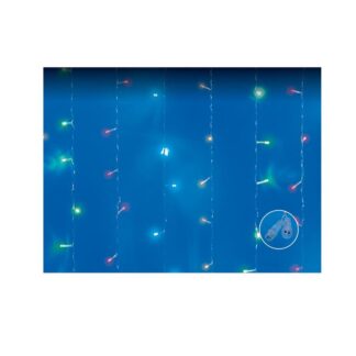 Занавес LED с эффектом мерцания ULD-C3020-240/TTK MULTI IP44 3х2м соед. 240 сдиодов разноцвет. свет провод прозр. Uni...